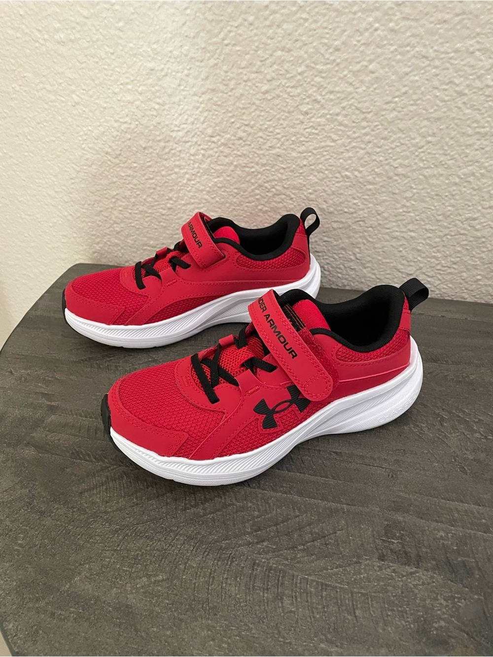 Under Armour Kids' Red Athletic Sneakers NeW